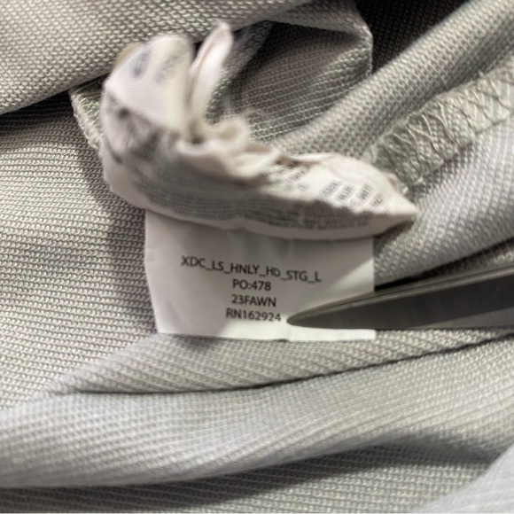 BYLT Premium Basics Men’s Lux Light Gray Hooded Long-Sleeve Henley Large - Picture 7 of 7